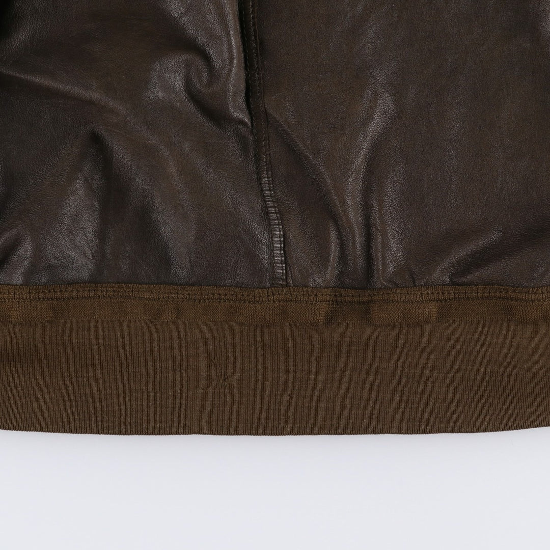 Vintage RUPP AND TAURECK LODEN-FREY suede leather blouson/balster jacket, men's size M Genuine Leather Suede Leather brown type Vintage Second Hand