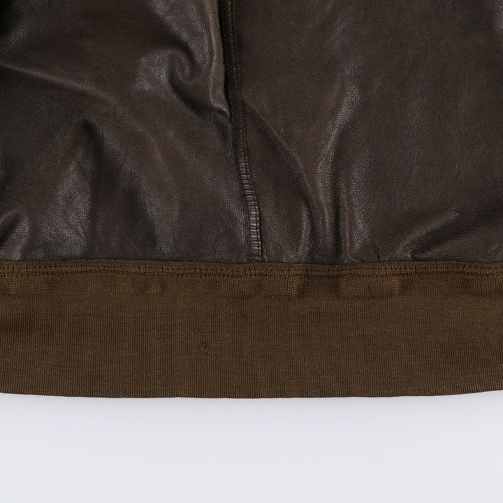 Vintage RUPP AND TAURECK LODEN-FREY suede leather blouson/balster jacket, men's size M Genuine Leather Suede Leather brown type Vintage Second Hand