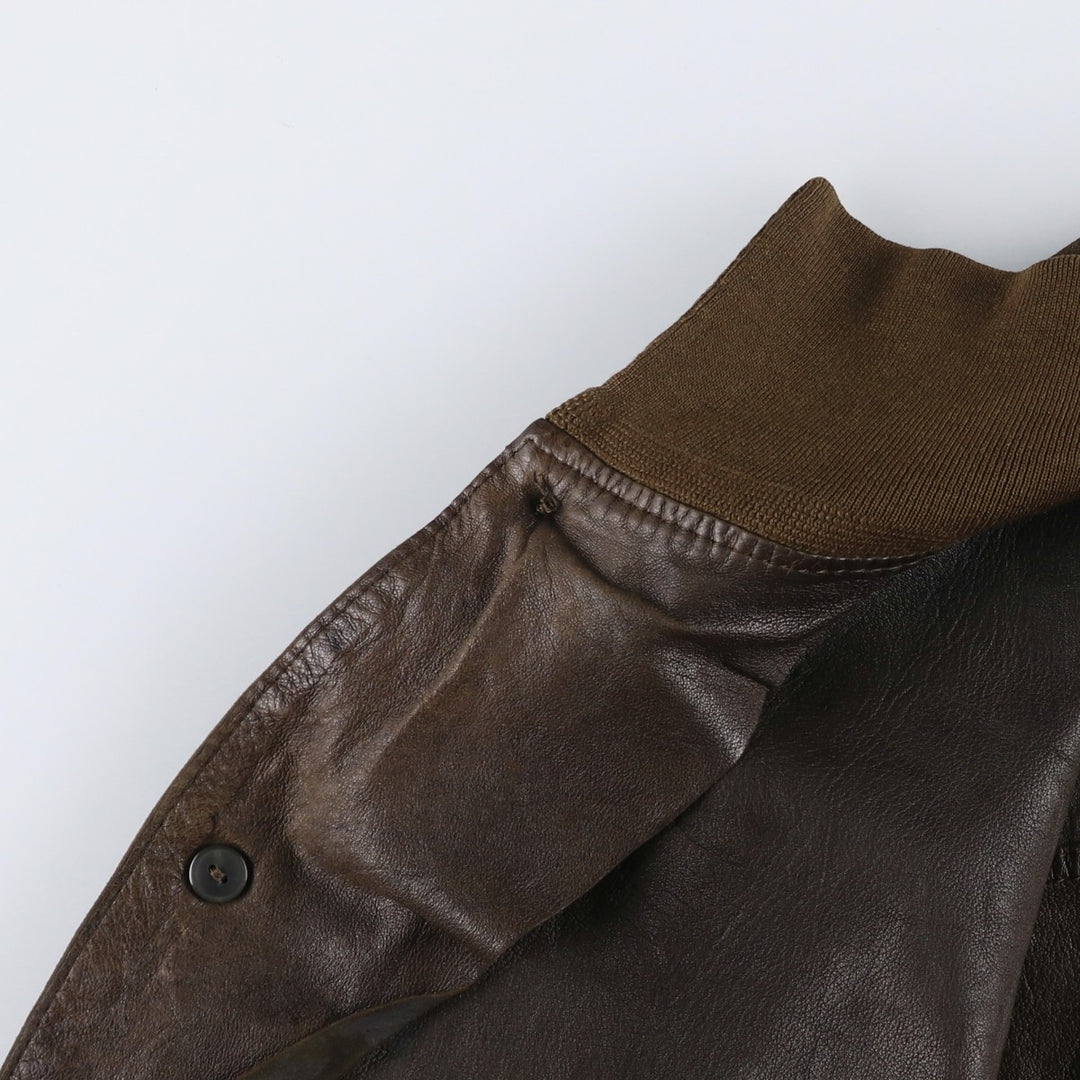 Vintage RUPP AND TAURECK LODEN-FREY suede leather blouson/balster jacket, men's size M Genuine Leather Suede Leather brown type Vintage Second Hand