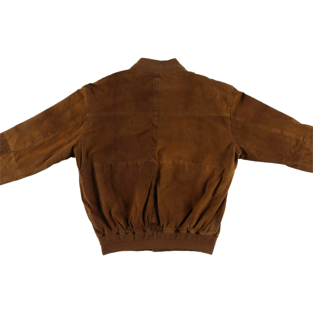 VERA PELLE Balster Jacket, Suede Leather Blouson, Men's Size Medium, Vintage unclear brown type Vintage Second Hand