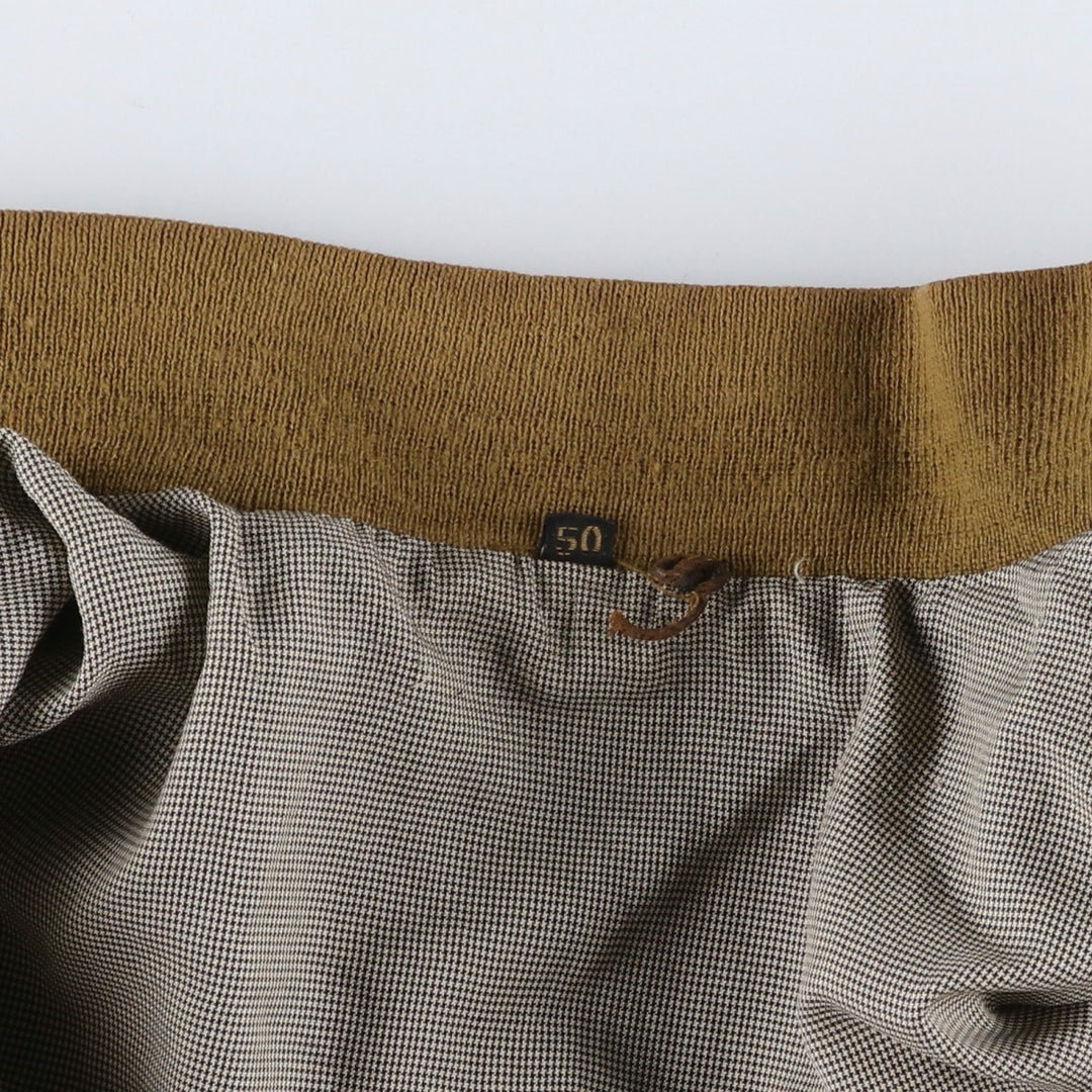 Vintage GILBERTO Balster Jacket, Suede Leather Blouson, Men's Size M Genuine Leather Suede Leather brown type Vintage Second Hand