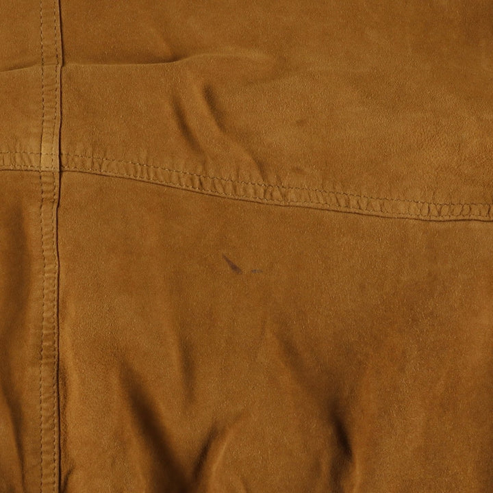 Vintage GILBERTO Balster Jacket, Suede Leather Blouson, Men's Size M Genuine Leather Suede Leather brown type Vintage Second Hand