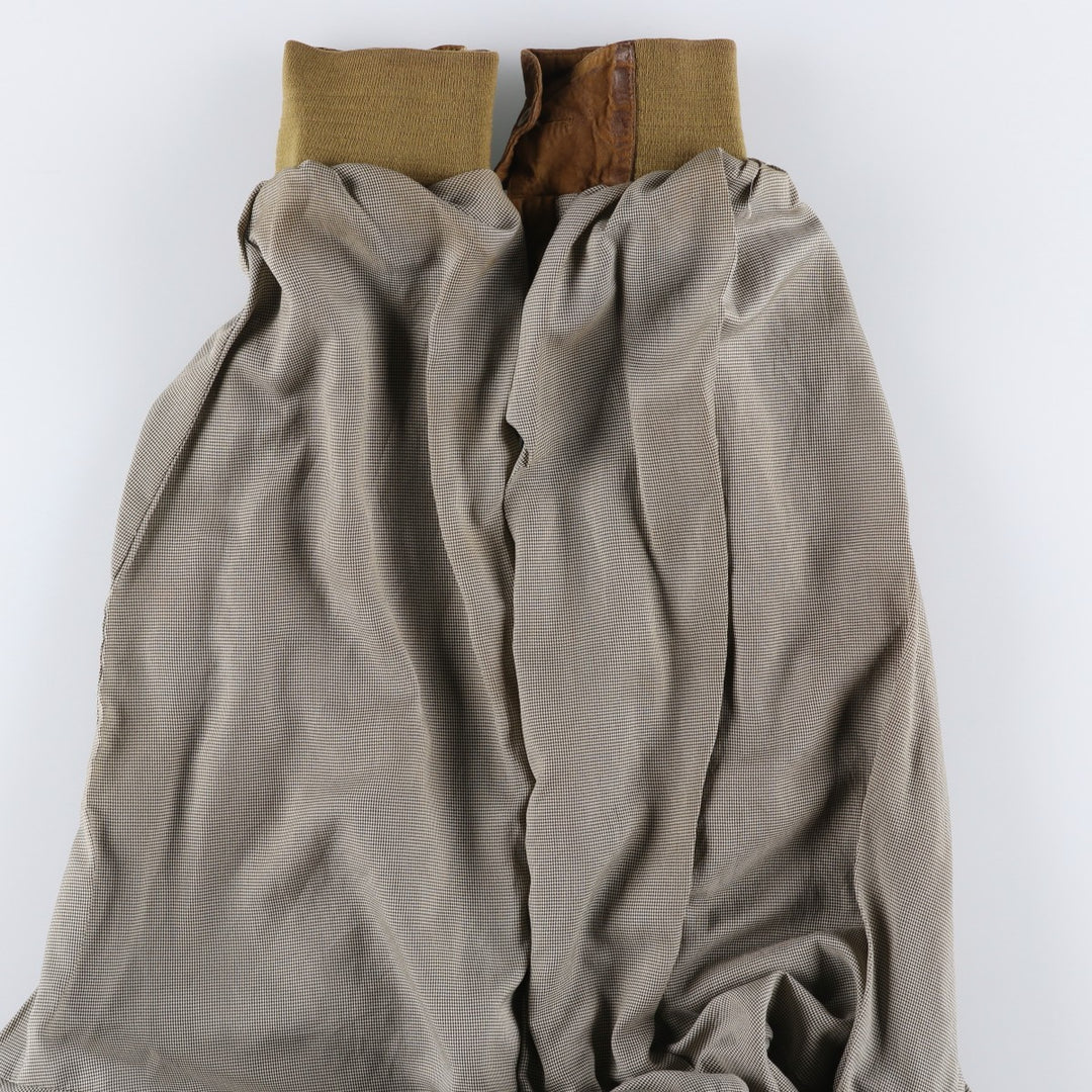 Vintage GILBERTO Balster Jacket, Suede Leather Blouson, Men's Size M Genuine Leather Suede Leather brown type Vintage Second Hand