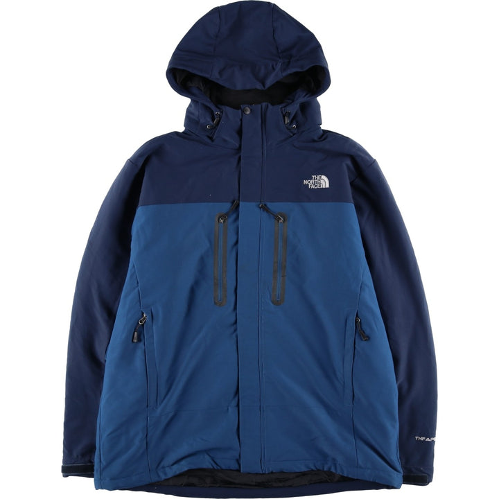 2000'S The North Face NEVER STOP EXPLORING TNF APEX padded mountain parka, shell jacket, men's size XL unclear blue type Vintage Second Hand