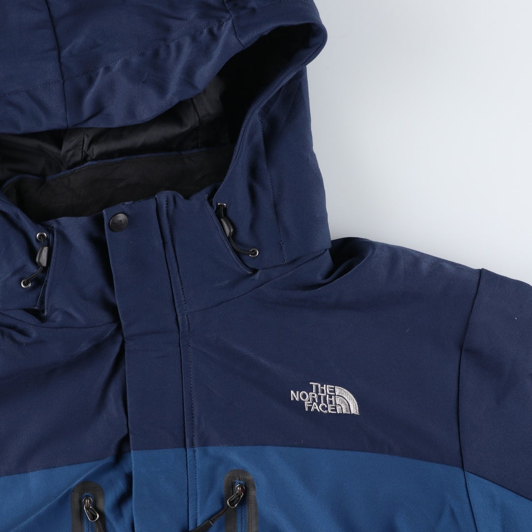 2000'S The North Face NEVER STOP EXPLORING TNF APEX padded mountain parka, shell jacket, men's size XL unclear blue type Vintage Second Hand