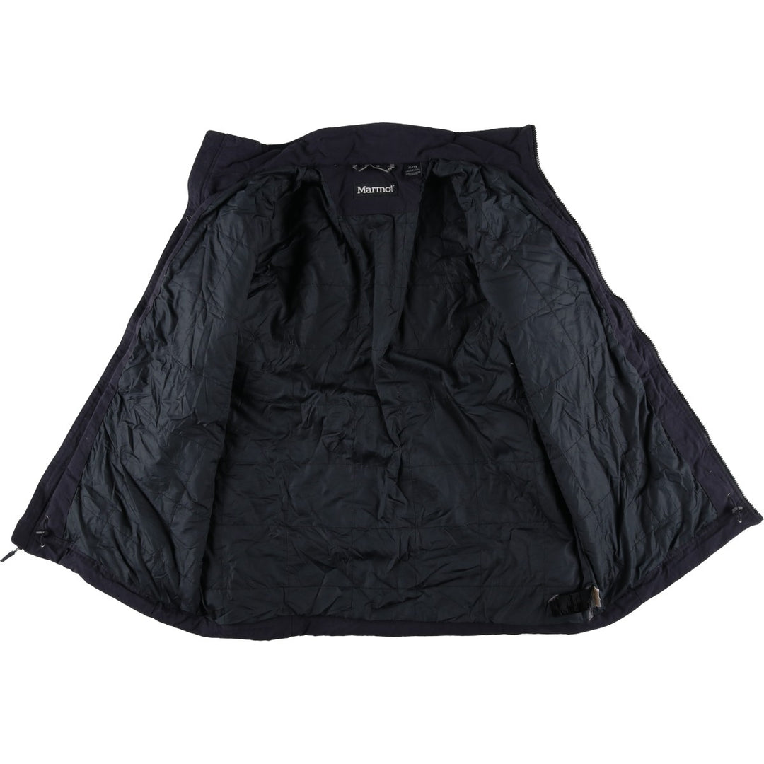 2000'S Marmot padded puffer jacket, men's size XL Nylon black type Vintage Second Hand