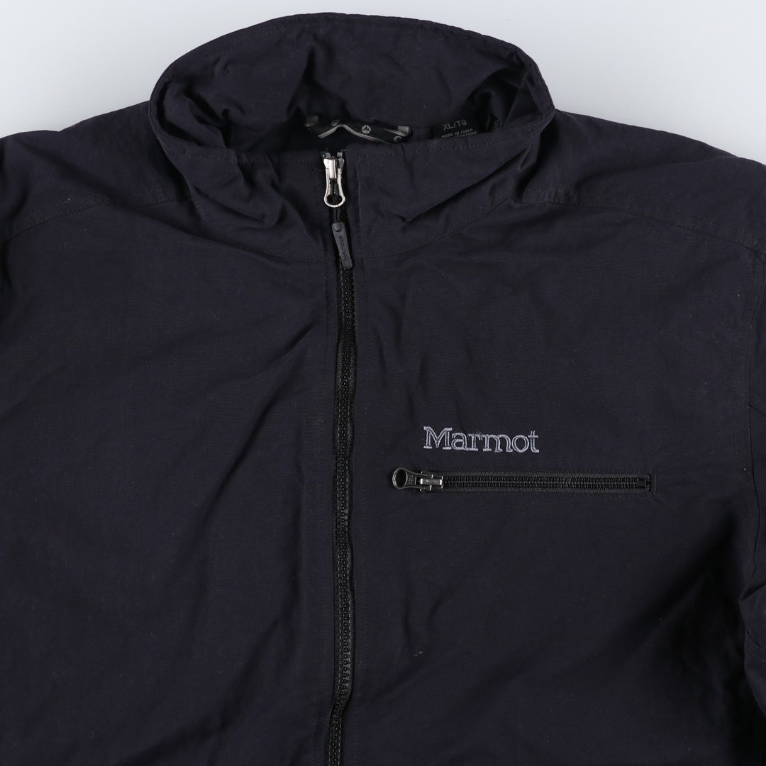 2000'S Marmot padded puffer jacket, men's size XL Nylon black type Vintage Second Hand