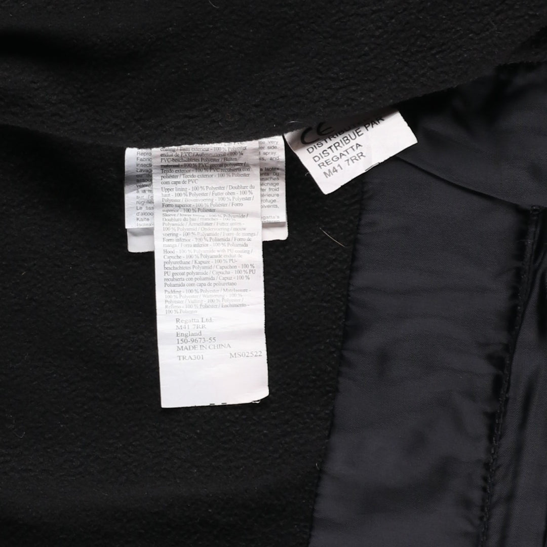 Regatta HYDRAFORT Ripstop Padded Puffer Jacket, Men's Medium polyester black type Vintage Second Hand