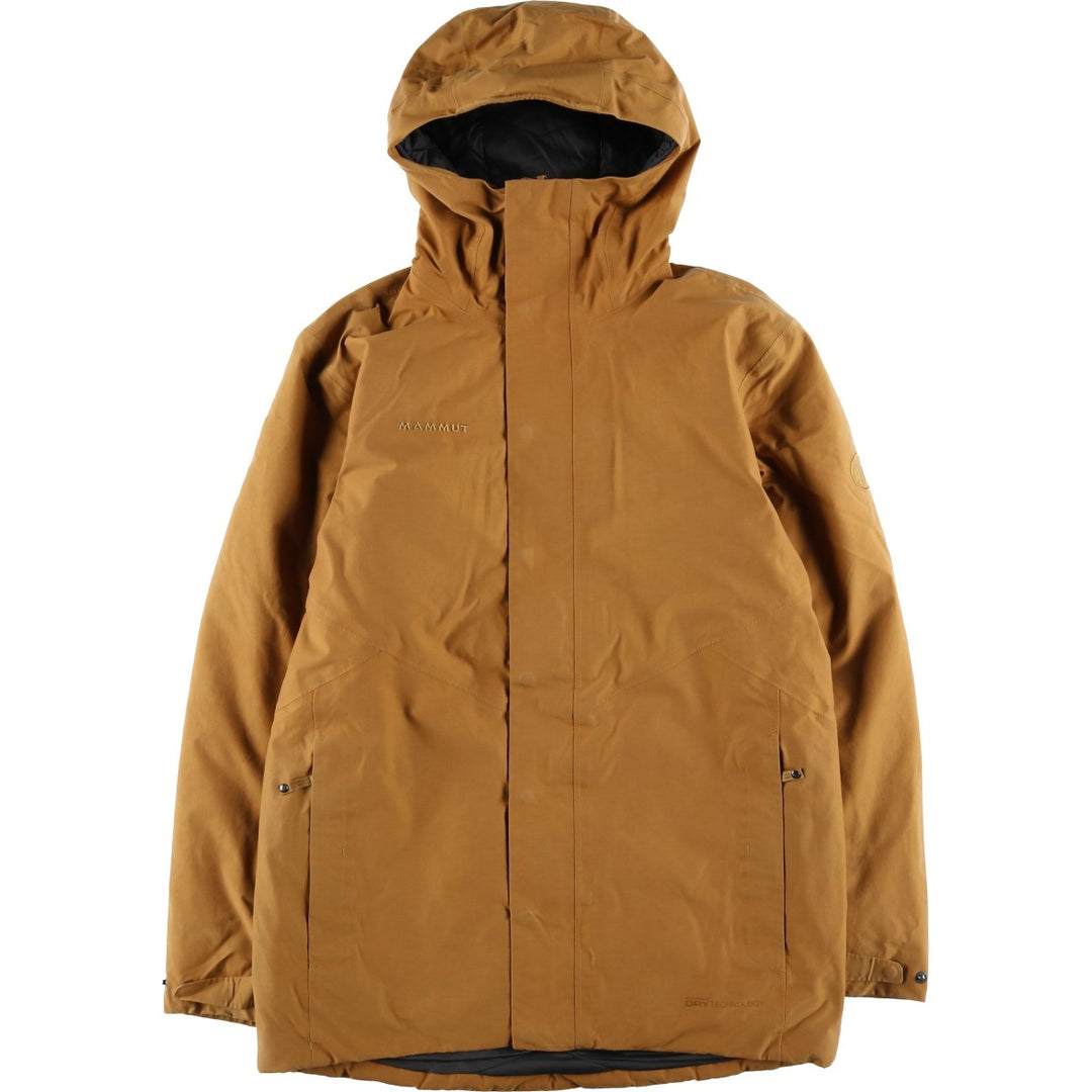 Mammut DRY TECHNOLOGY padded mountain parka, shell jacket, puffer jacket, men's size M cotton Beige type Vintage Second Hand