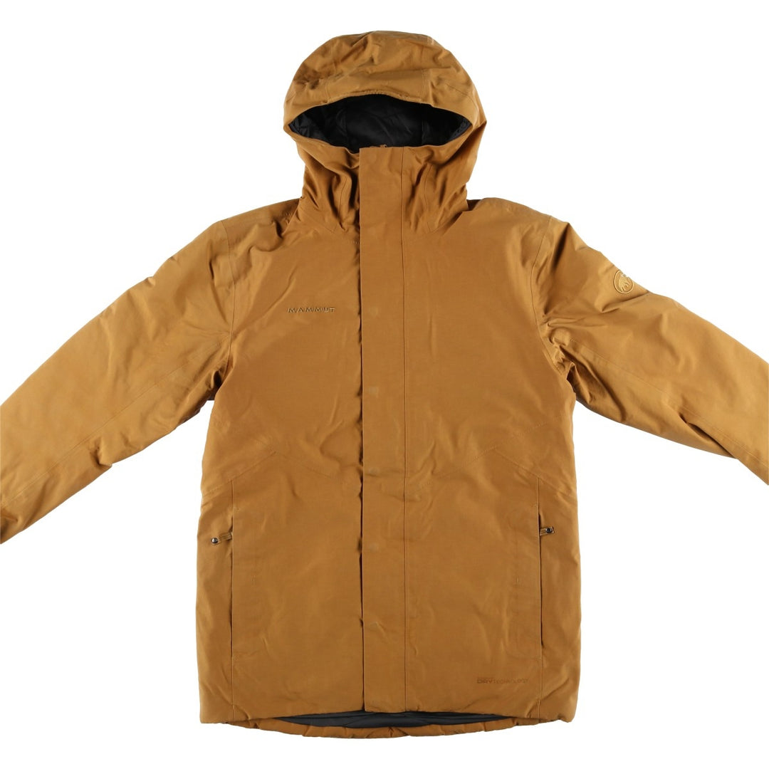 Mammut DRY TECHNOLOGY padded mountain parka, shell jacket, puffer jacket, men's size M cotton Beige type Vintage Second Hand