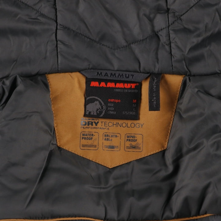Mammut DRY TECHNOLOGY padded mountain parka, shell jacket, puffer jacket, men's size M cotton Beige type Vintage Second Hand