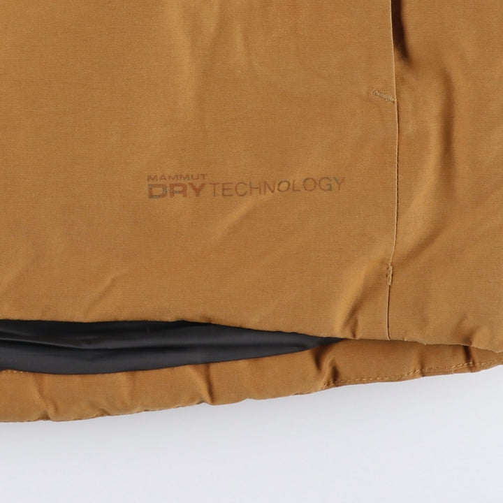 Mammut DRY TECHNOLOGY padded mountain parka, shell jacket, puffer jacket, men's size M cotton Beige type Vintage Second Hand