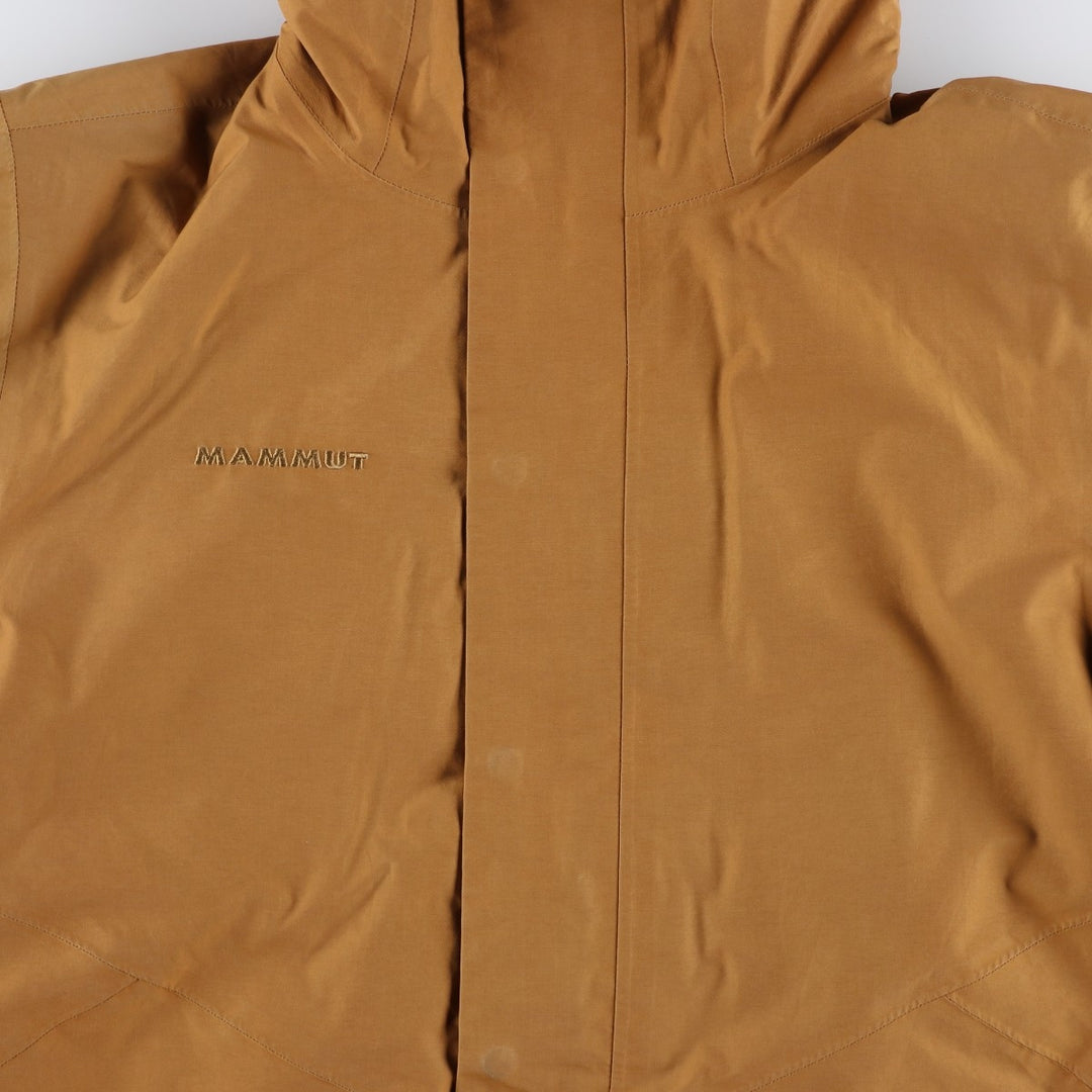 Mammut DRY TECHNOLOGY padded mountain parka, shell jacket, puffer jacket, men's size M cotton Beige type Vintage Second Hand