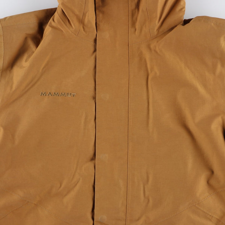 Mammut DRY TECHNOLOGY padded mountain parka, shell jacket, puffer jacket, men's size M cotton Beige type Vintage Second Hand
