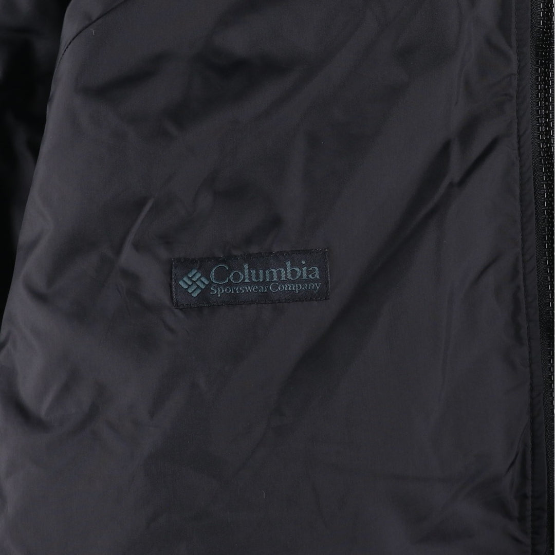 90s-00'S Columbia Reversible Padded Puffer Jacket, Men's XL Nylon Green type dark green Vintage Second Hand