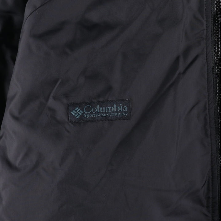 90s-00'S Columbia Reversible Padded Puffer Jacket, Men's XL Nylon Green type dark green Vintage Second Hand