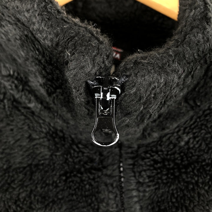 Vintage 90'S MAZMANIA all-over reindeer pattern fleece jacket, made in the USA, size L, men's acrylic black type Vintage Second Hand