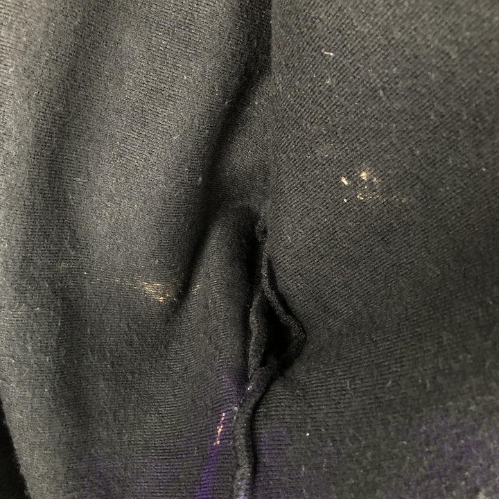 Vintage 90'S MAZMANIA all-over reindeer pattern fleece jacket, made in the USA, size L, men's acrylic black type Vintage Second Hand