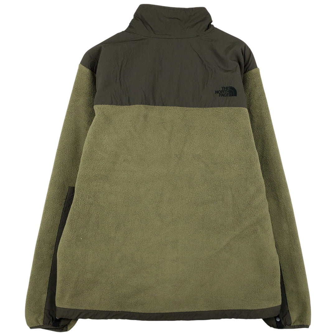 THE NORTH FACE Denali Jacket, Nylon x Fleece Jacket, Men's L size recycled polyester dark green Vintage Second Hand