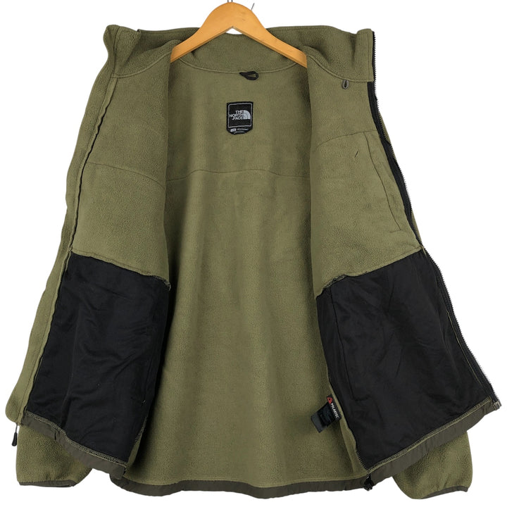 THE NORTH FACE Denali Jacket, Nylon x Fleece Jacket, Men's L size recycled polyester dark green Vintage Second Hand