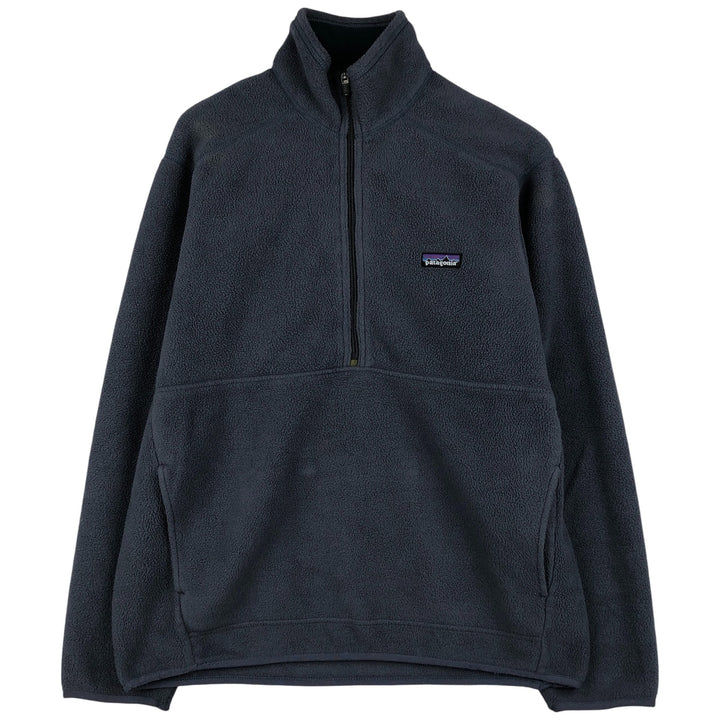 2000'S Patagonia Synchilla Half-Zip Fleece Pullover (25736F7), Men's Size Medium polyester Blue type light blue Vintage Second Hand