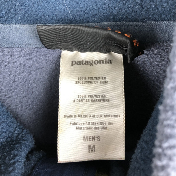 2000'S Patagonia Synchilla Half-Zip Fleece Pullover (25736F7), Men's Size Medium polyester Blue type light blue Vintage Second Hand