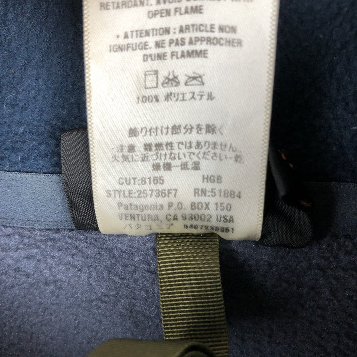 2000'S Patagonia Synchilla Half-Zip Fleece Pullover (25736F7), Men's Size Medium polyester Blue type light blue Vintage Second Hand