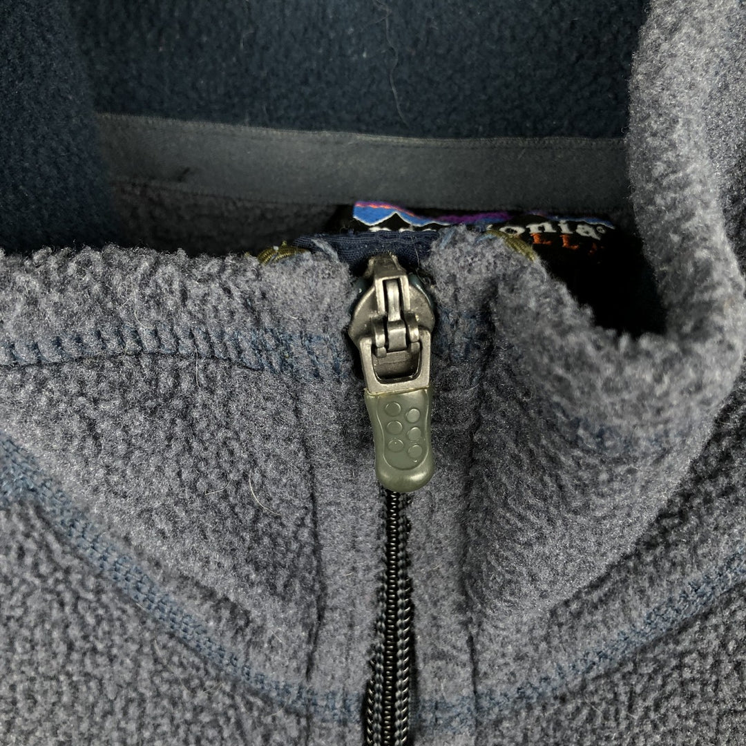 2000'S Patagonia Synchilla Half-Zip Fleece Pullover (25736F7), Men's Size Medium polyester Blue type light blue Vintage Second Hand