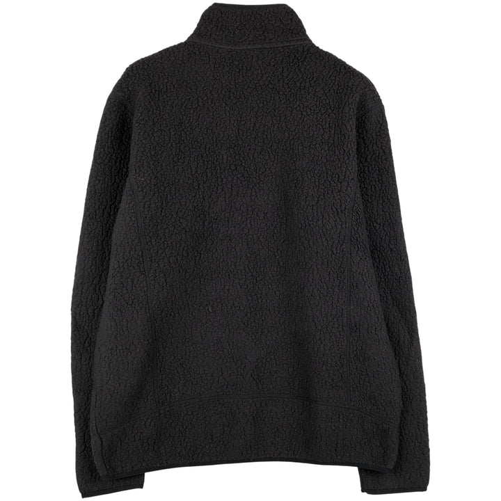 Patagonia Retro Pile Pullover 22811FA19 Half-Zip Pile Jacket, Men's Size L recycled polyester black type Vintage Second Hand