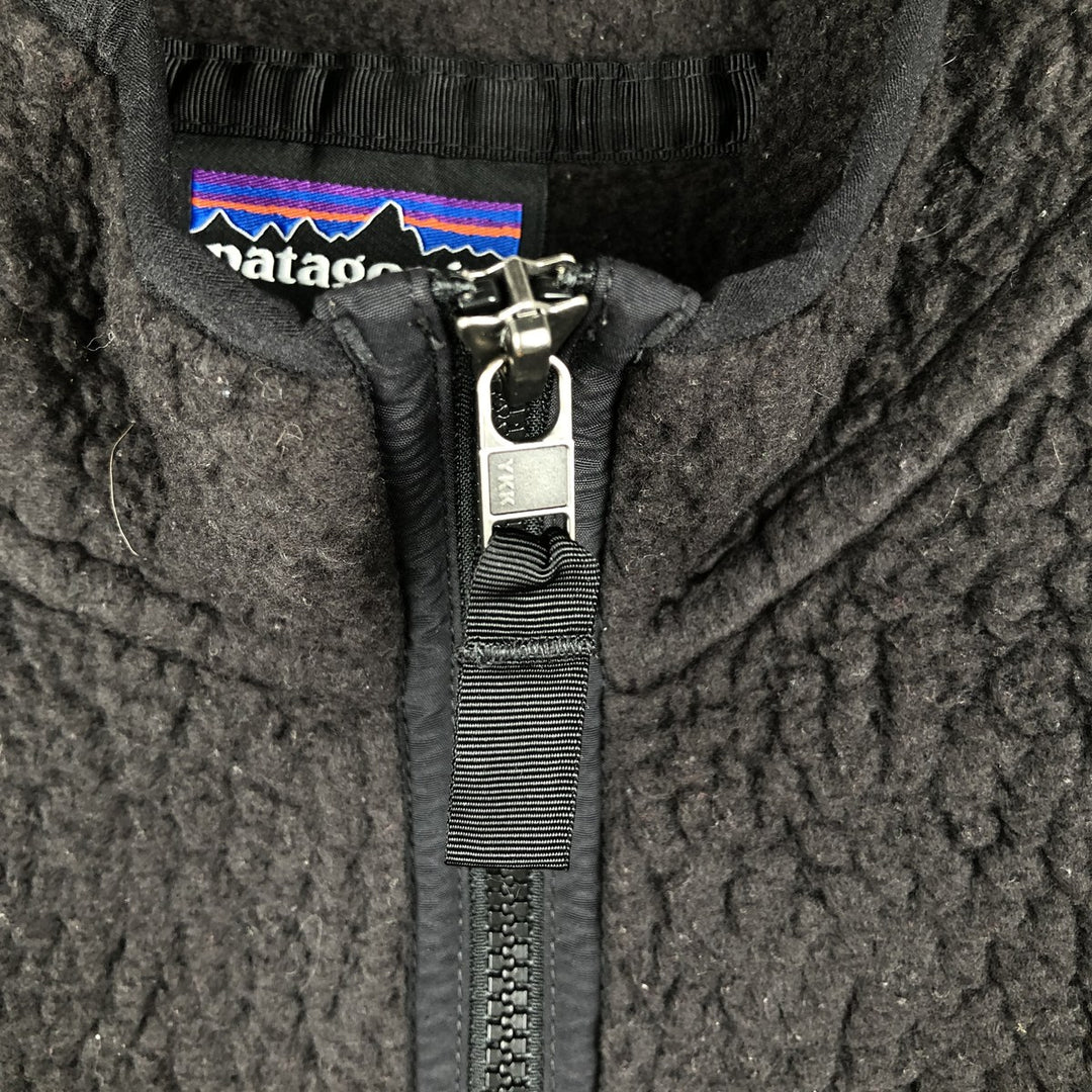 Patagonia Retro Pile Pullover 22811FA19 Half-Zip Pile Jacket, Men's Size L recycled polyester black type Vintage Second Hand