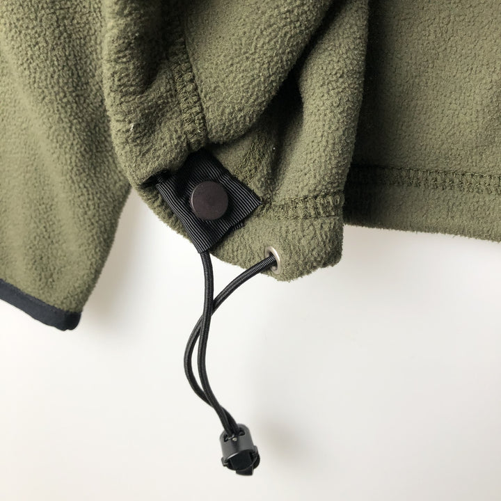 90'S Ralph Lauren POLO SPORT half-zip fleece pullover, made in the USA, men's size L polyester Khaki type Vintage Second Hand