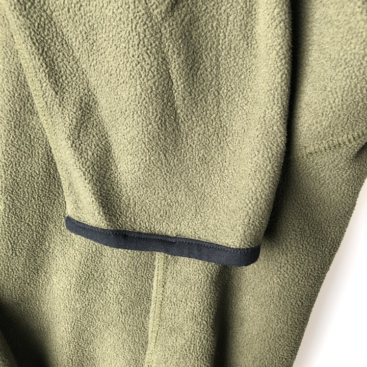 90'S Ralph Lauren POLO SPORT half-zip fleece pullover, made in the USA, men's size L polyester Khaki type Vintage Second Hand