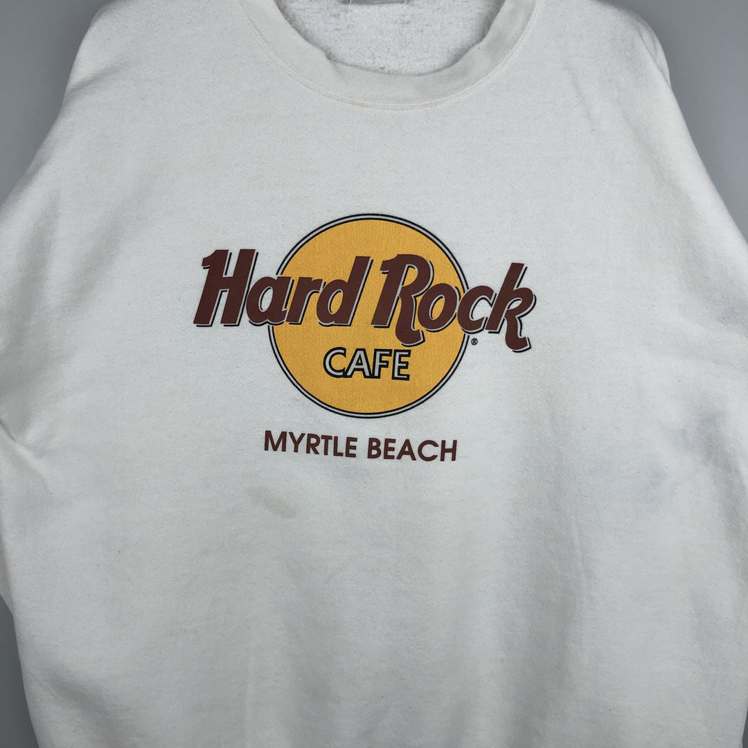 HARD ROCK CAFE Advertising Sweatshirt, Men's Size XL polyester white type Vintage Second Hand
