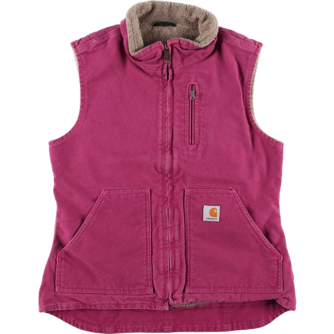 Carhartt FOR WOMEN Duck Vest, Women's Size XS cotton Purple type red-purple Vintage Second Hand