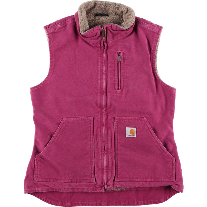 Carhartt FOR WOMEN Duck Vest, Women's Size XS cotton Purple type red-purple Vintage Second Hand