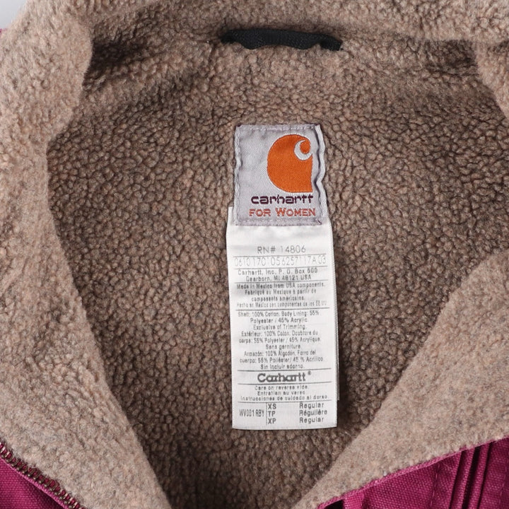 Carhartt FOR WOMEN Duck Vest, Women's Size XS cotton Purple type red-purple Vintage Second Hand