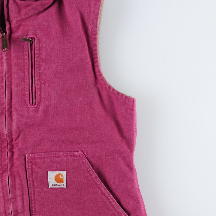 Carhartt FOR WOMEN Duck Vest, Women's Size XS cotton Purple type red-purple Vintage Second Hand