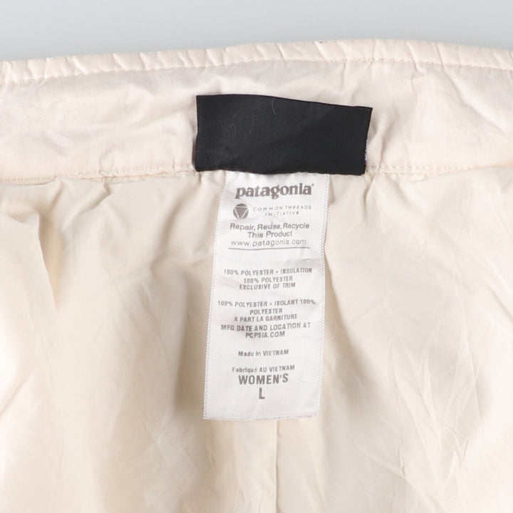 Patagonia 282358P12 Padded Mountain Jacket, Shell Jacket, Puffer Jacket, Women's, Size L polyester ivory Vintage Second Hand