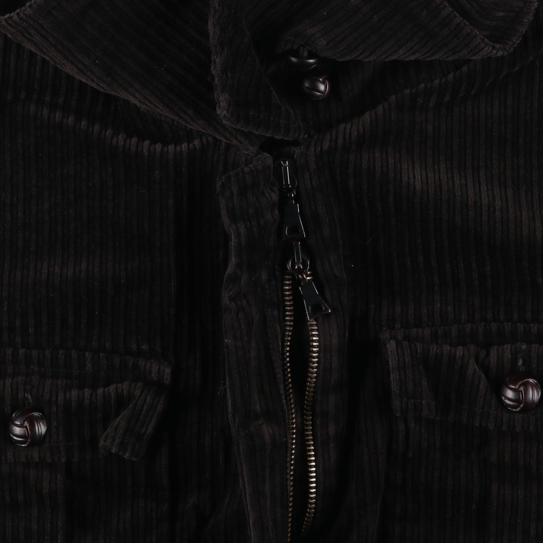 Rococo Corduroy Jacket, Women's, XL cotton brown type Vintage Second Hand