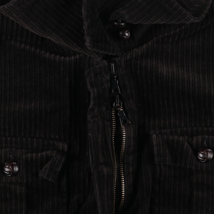 Rococo Corduroy Jacket, Women's, XL cotton brown type Vintage Second Hand