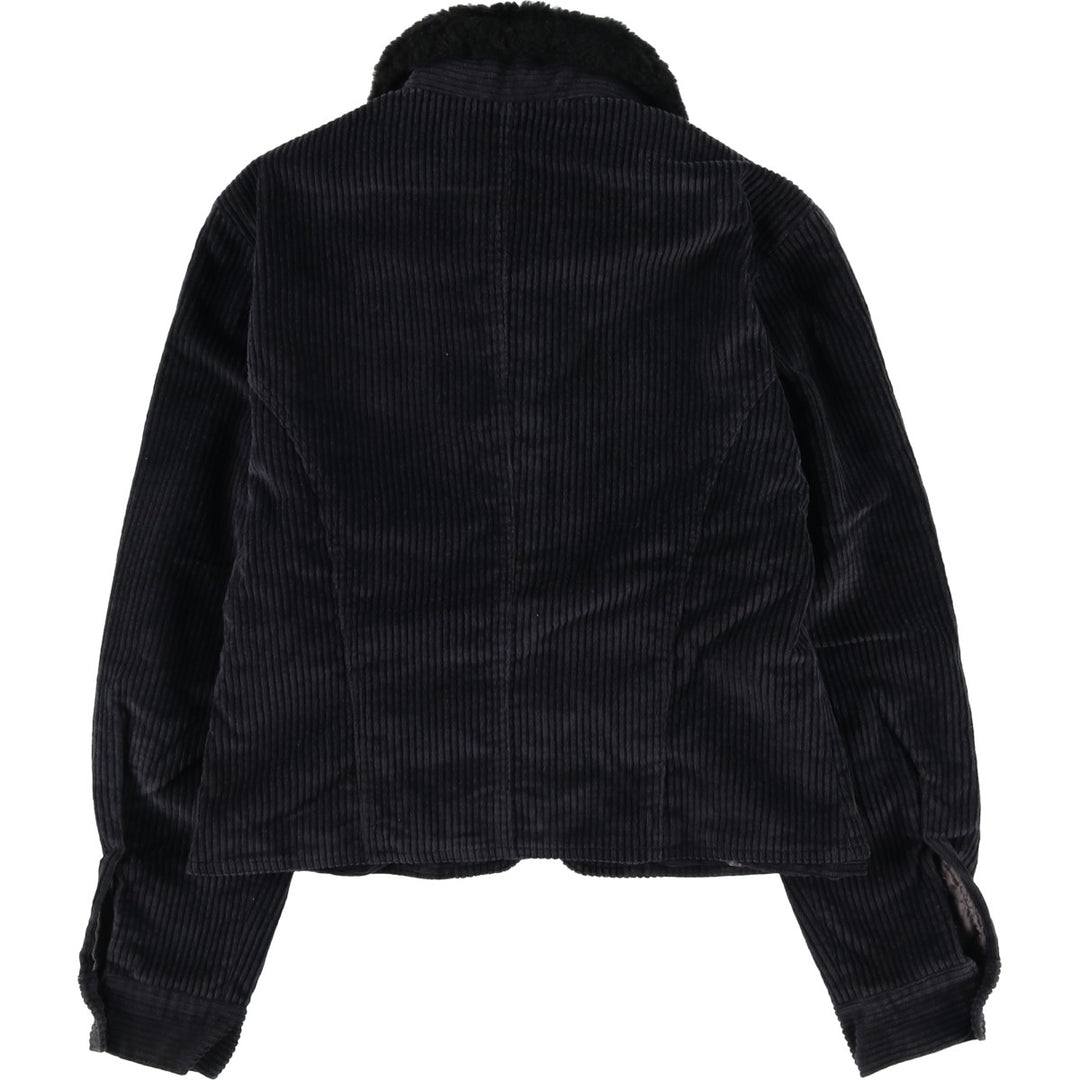 Chica corduroy jacket, women's size M cotton black type Vintage Second Hand