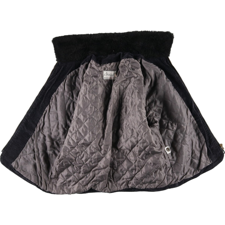 Chica corduroy jacket, women's size M cotton black type Vintage Second Hand