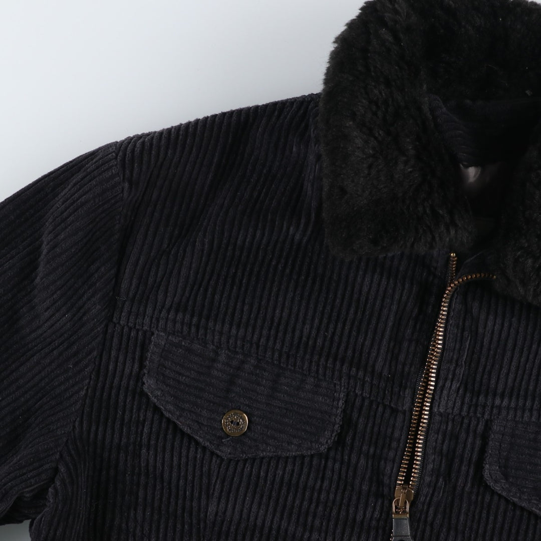 Chica corduroy jacket, women's size M cotton black type Vintage Second Hand