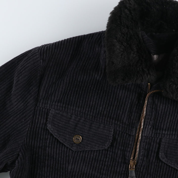 Chica corduroy jacket, women's size M cotton black type Vintage Second Hand