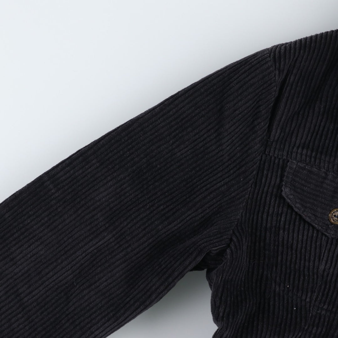 Chica corduroy jacket, women's size M cotton black type Vintage Second Hand