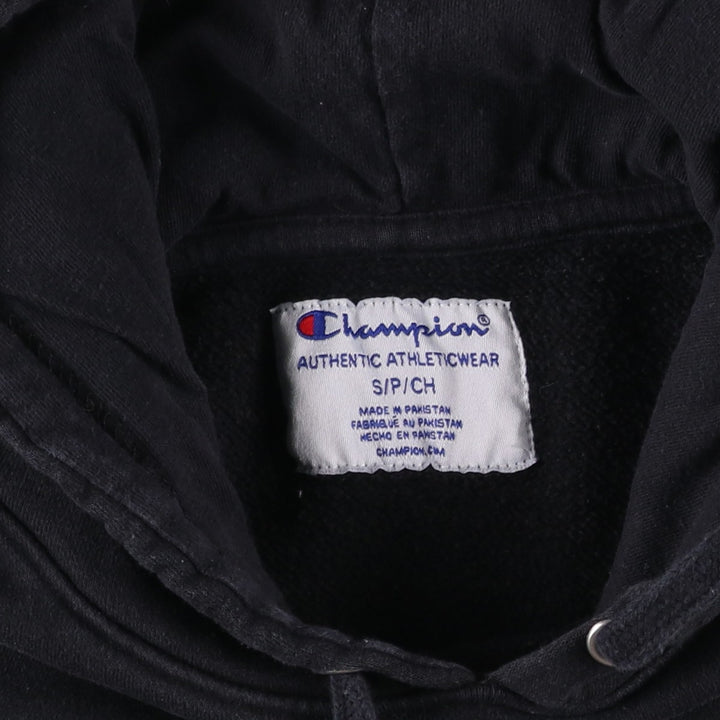 Champion Authentic Athletics Wear Sweatshirt Pullover Hoodie, Women's, Size S cotton black type Vintage Second Hand