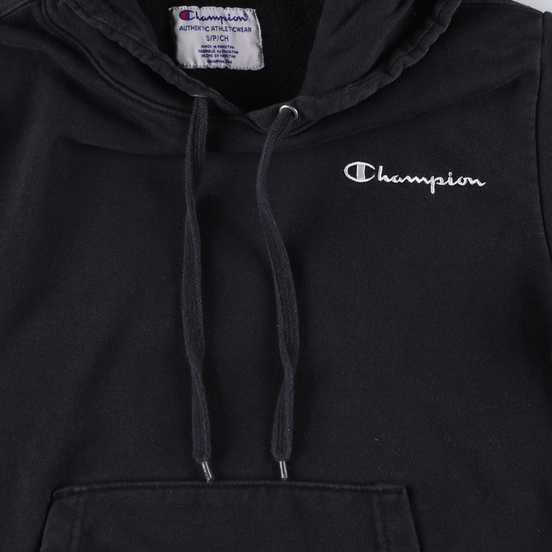 Champion Authentic Athletics Wear Sweatshirt Pullover Hoodie, Women's, Size S cotton black type Vintage Second Hand