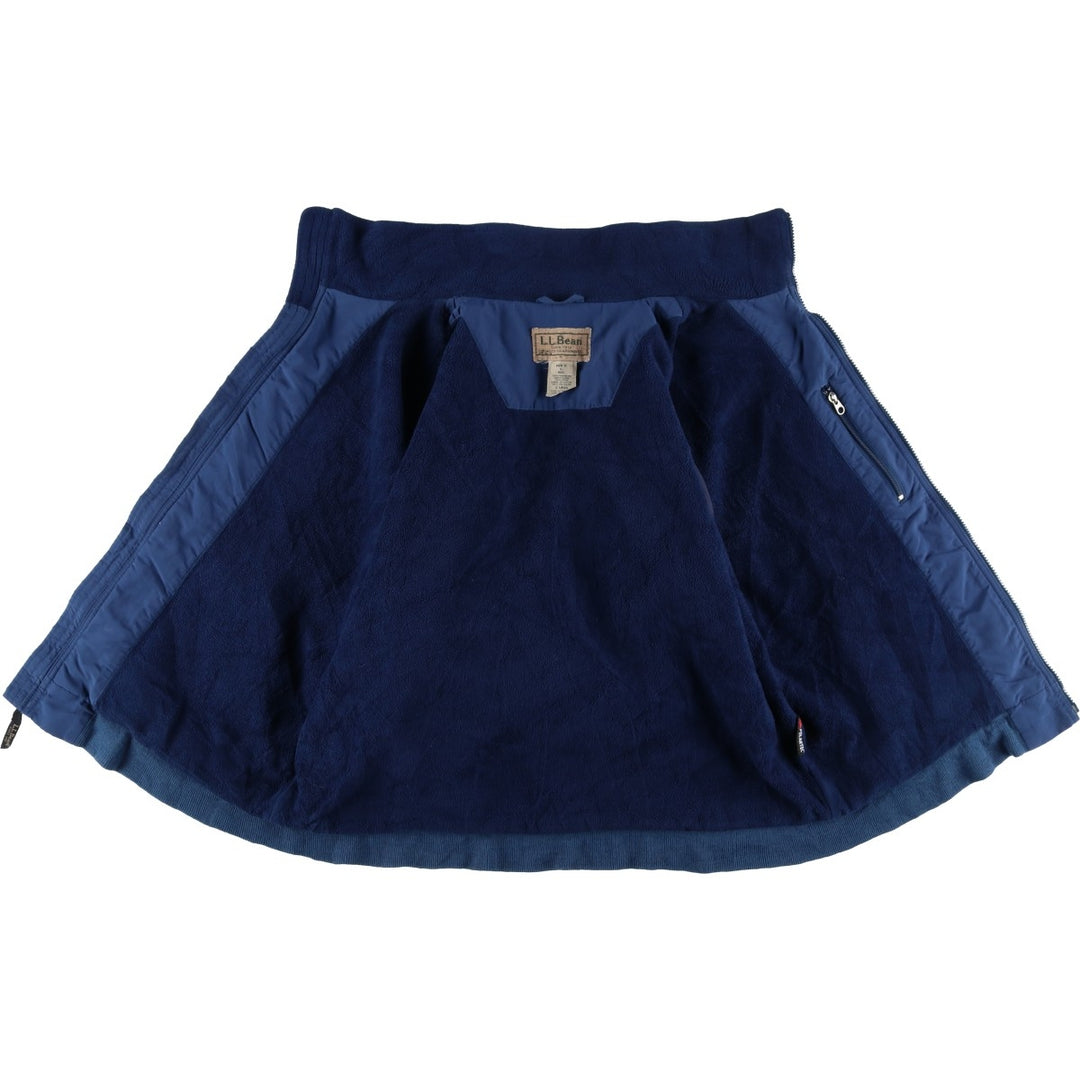 90s-00'S LLBean padded puffer jacket, men's size L Nylon Navy blue Vintage Second Hand