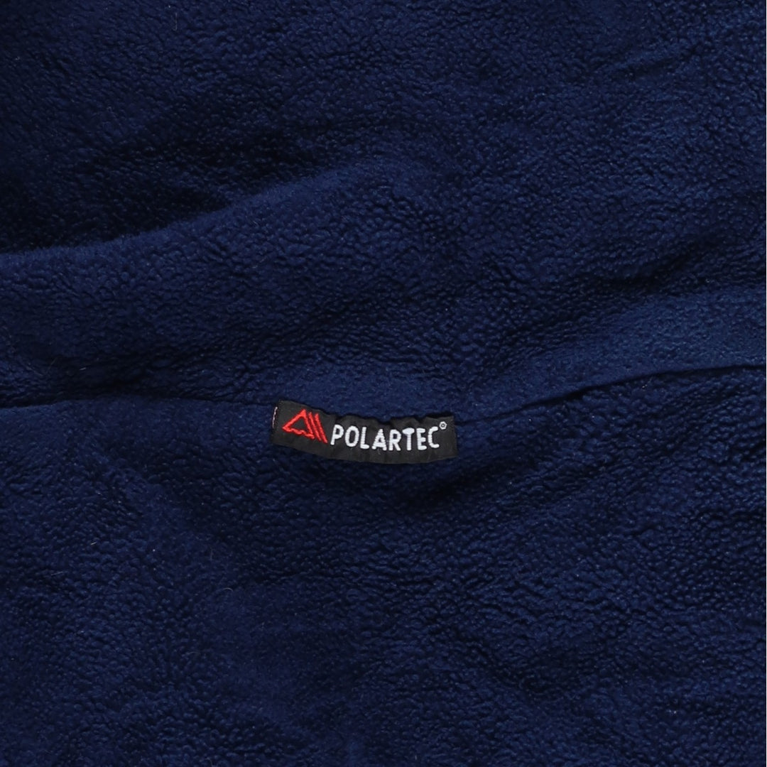 90s-00'S LLBean padded puffer jacket, men's size L Nylon Navy blue Vintage Second Hand