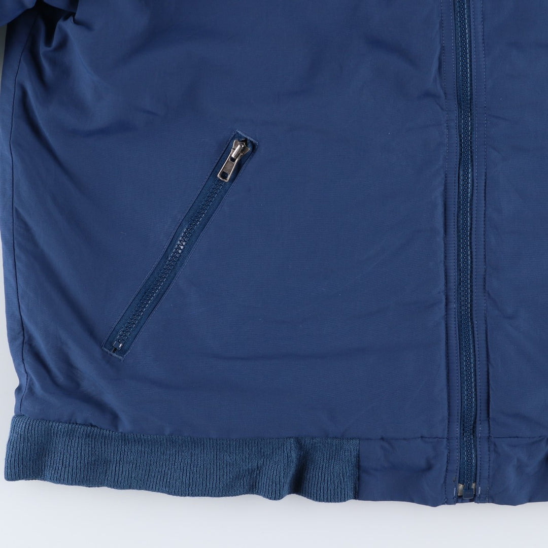 90s-00'S LLBean padded puffer jacket, men's size L Nylon Navy blue Vintage Second Hand